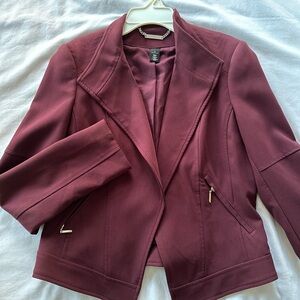 White House Black Market Zip-up Blazer Jacket